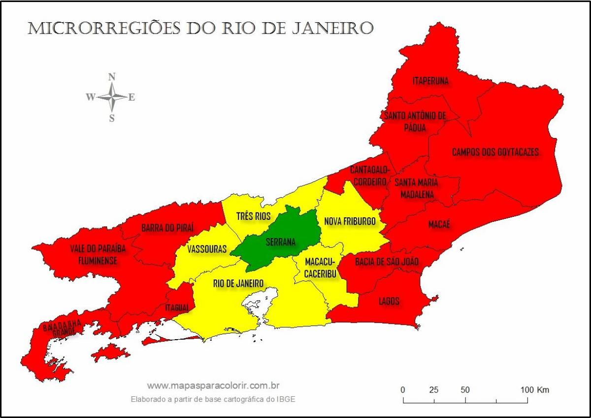 Carte micro-régions Rio de Janeiro