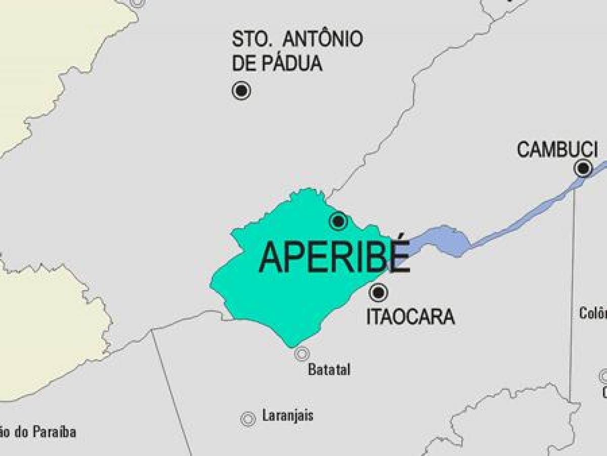 Carte municipalité Aperibé