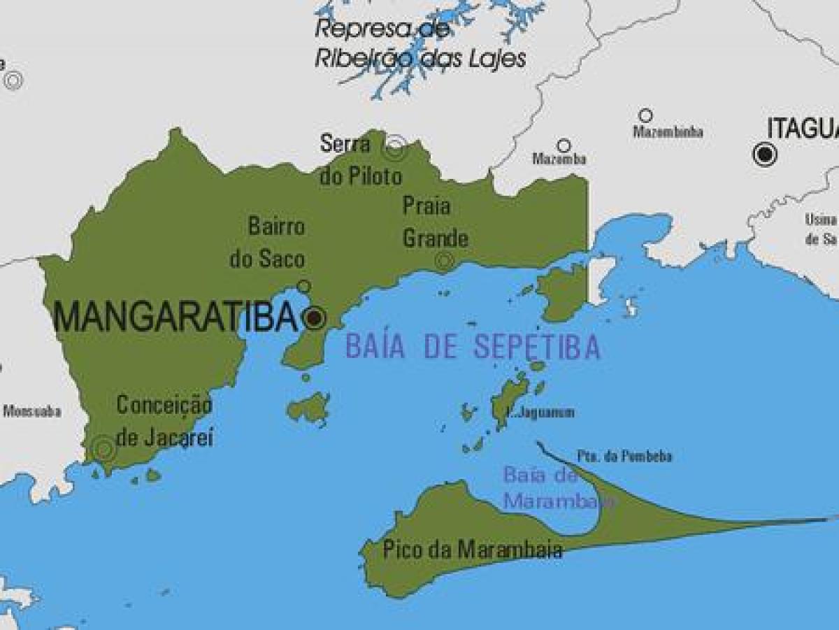 Carte municipalité Mangaratiba