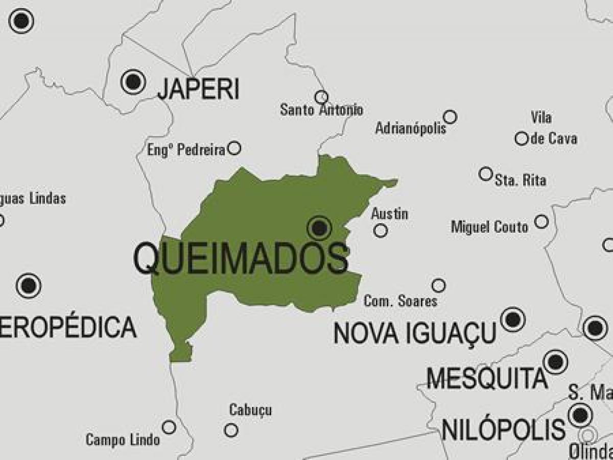 Carte municipalité Queimados