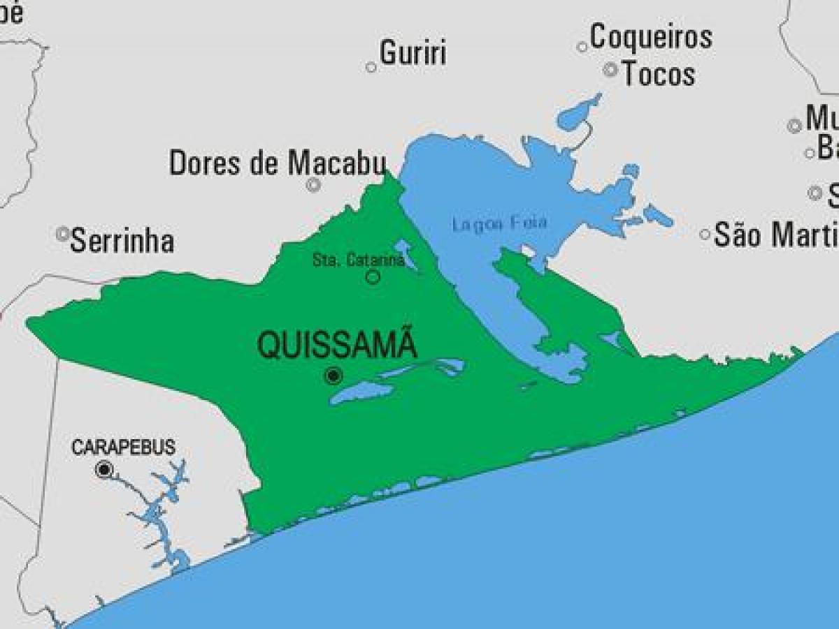 Carte municipalité Quissamã