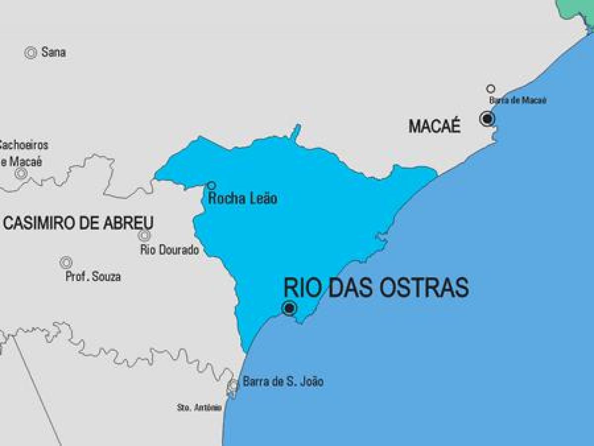 Carte municipalité Rio de Janeiro
