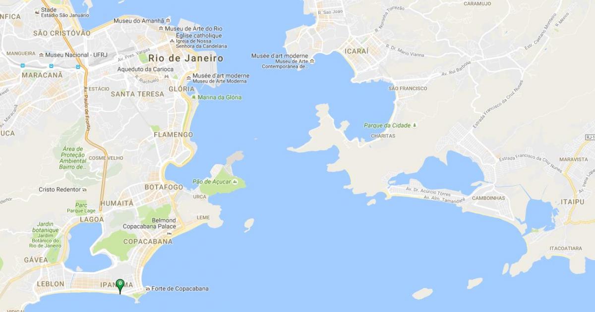 Carte plage de Ipanema