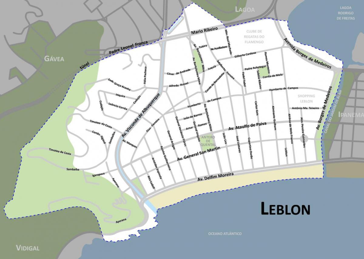 Carte plage Leblon