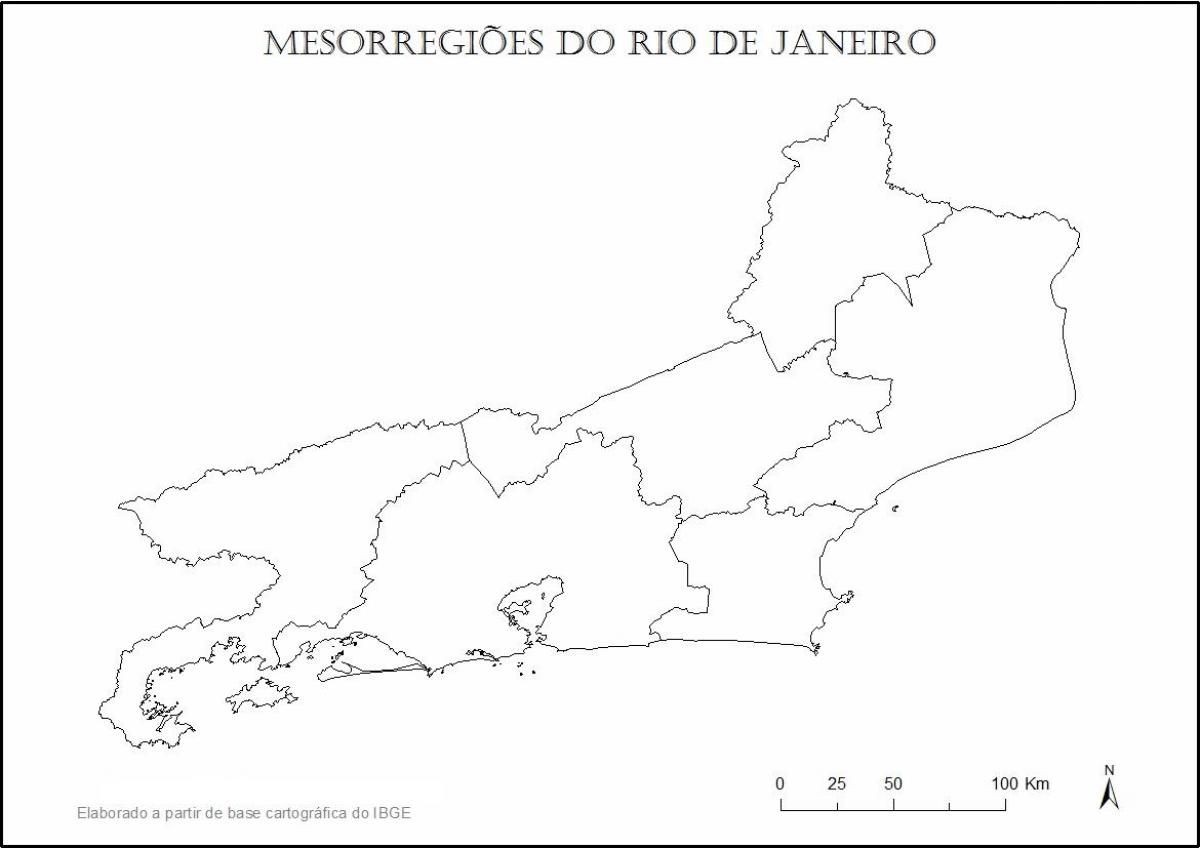 Carte Rio de Janeiro vierge