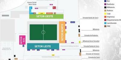 Carte de l'Arena Botafogo