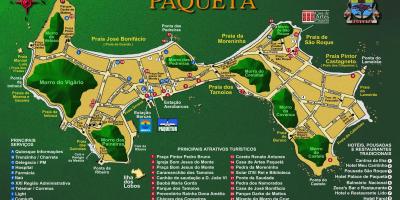 Carte de l'Île de Paquetá