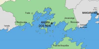 Carte de la municipalité Angra dos Reis