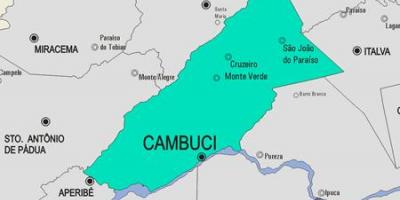Carte de la municipalité Cambuci