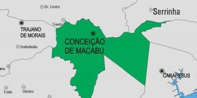 Carte de la municipalité Conceição de Macabu