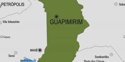 Carte de la municipalité Guapimirim