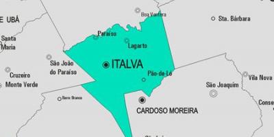 Carte de la municipalité Italva