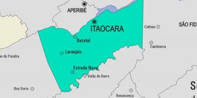 Carte de la municipalité Itaocara