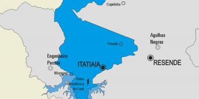 Carte de la municipalité Itatiaia