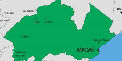 Carte de la municipalité Macaé