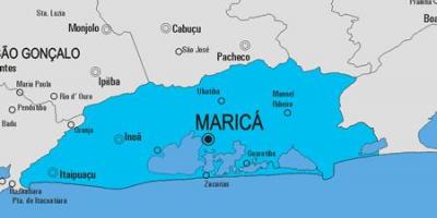 Carte de la municipalité Maricá