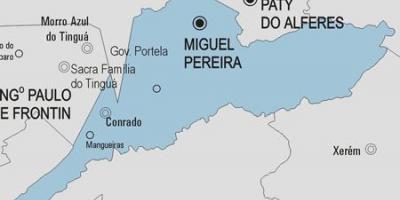 Carte de la municipalité Miguel Pereira