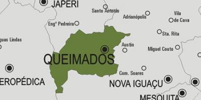 Carte de la municipalité Queimados