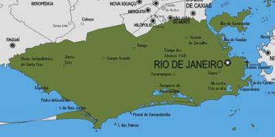 Carte de la municipalité Rio Bonito