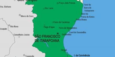 Carte de la municipalité São Fidélis