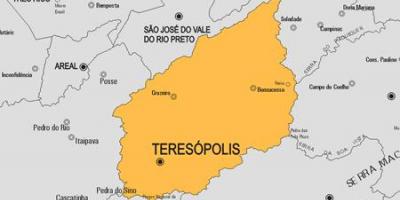 Carte de la municipalité Teresópolis