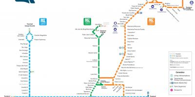 Carte du BRT Rio de Janeiro