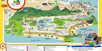 Carte du Bus touristique Rio de Janeiro