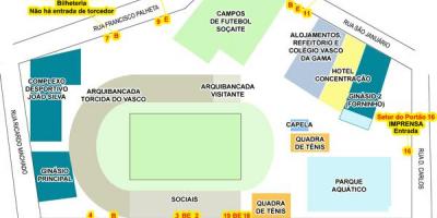 Carte du stade São Januário