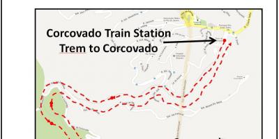 Carte du train de Corcovado