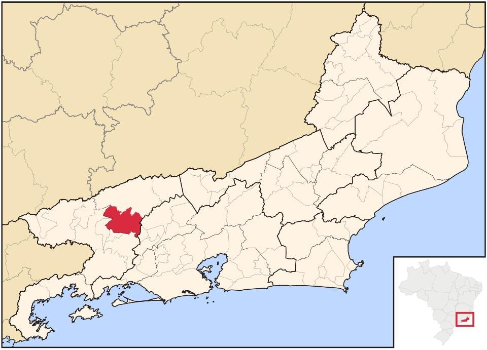 Carte Barra do Piraí