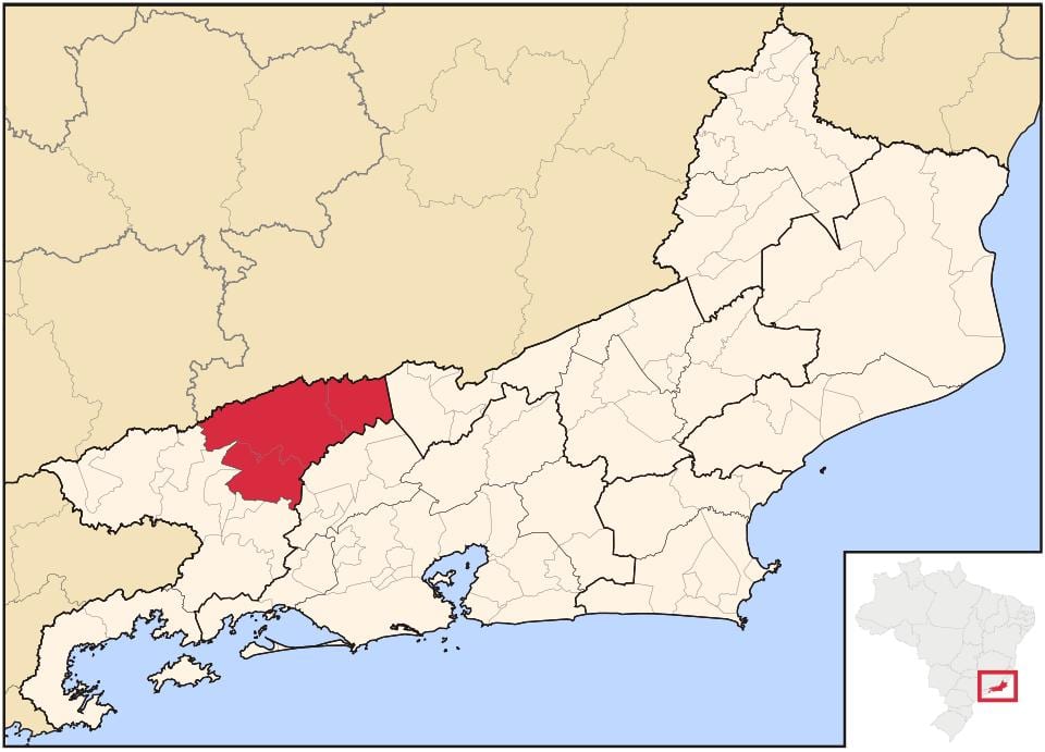 Carte Barra do Piraí