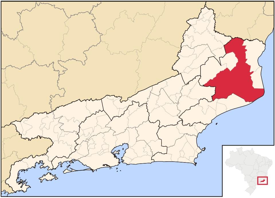 Carte Campos dos Goytacazes