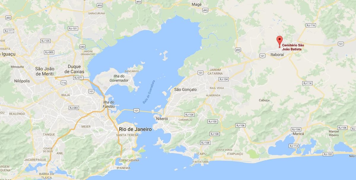 Carte cimetière São João Batista