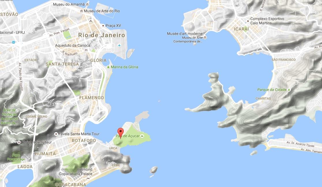 Carte Colline de l'Urca