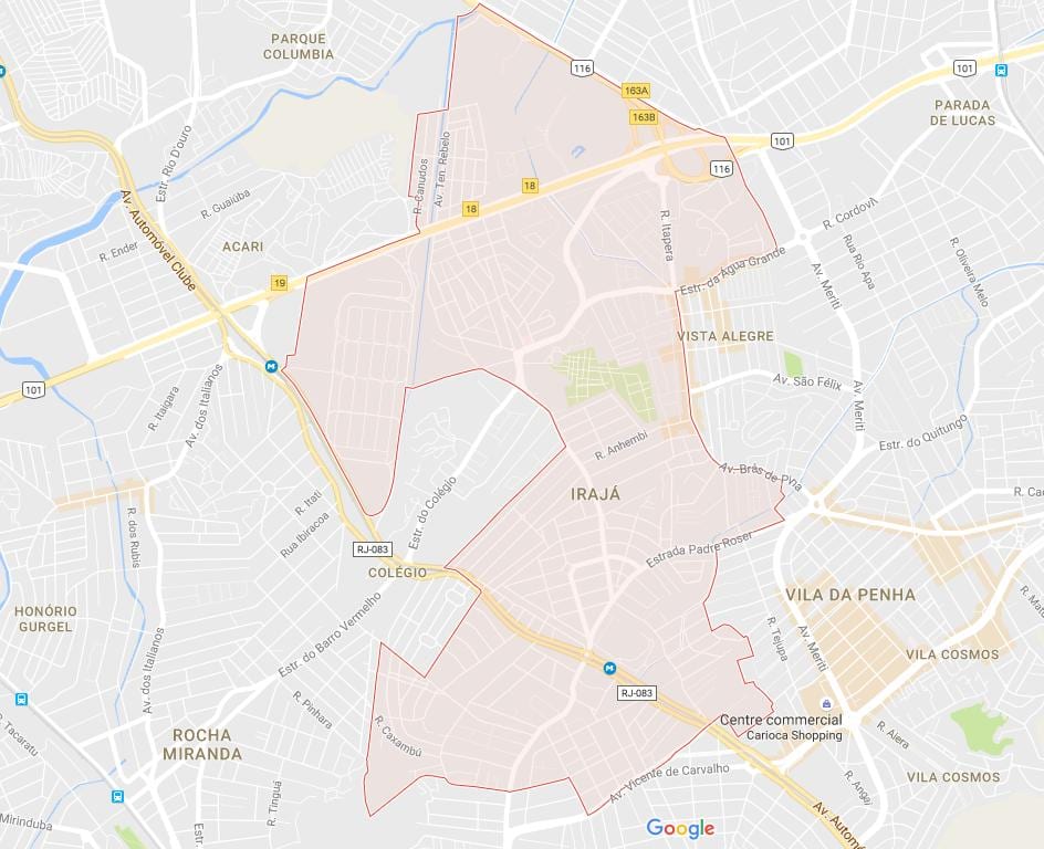 Carte Irajá