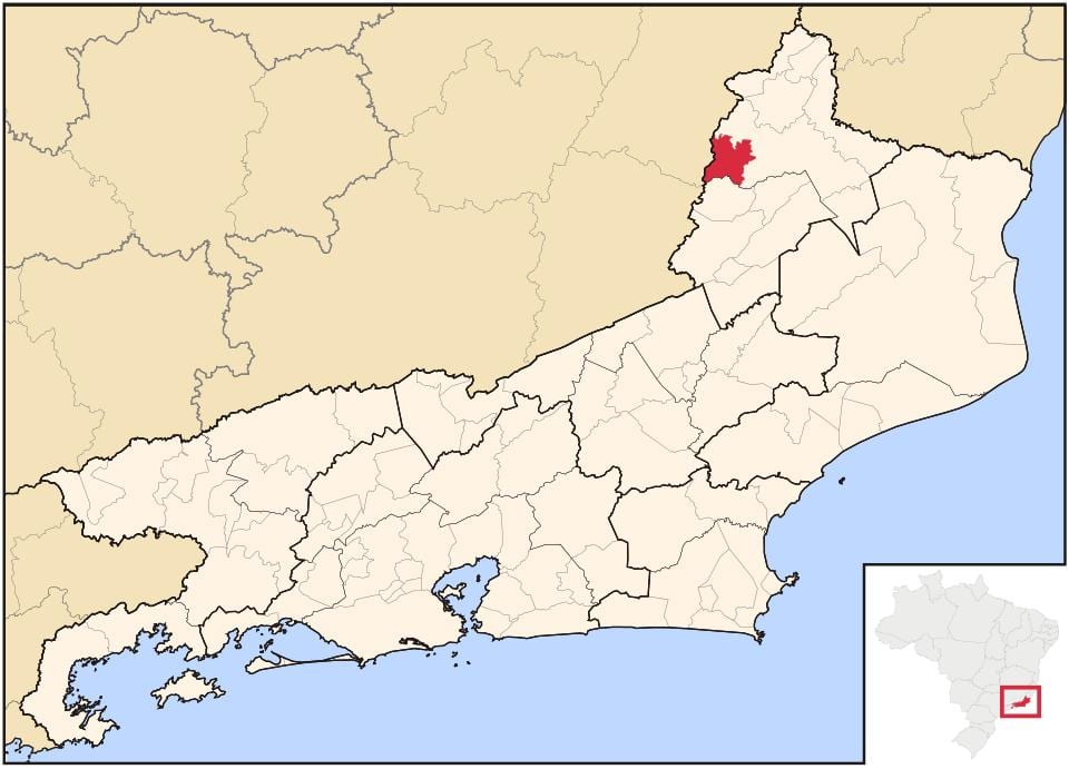 Carte Laje do Muriaé