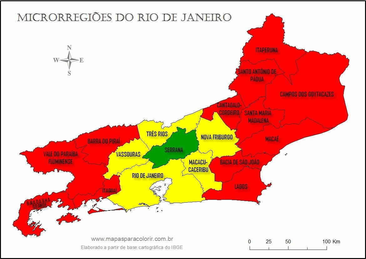 Carte micro-régions Rio de Janeiro