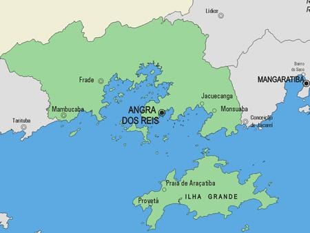 Carte municipalité Angra dos Reis