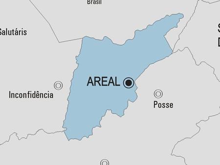 Carte municipalité Areal