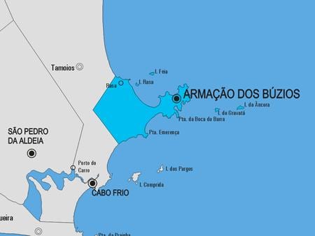 Carte municipalité Armação dos Búzios