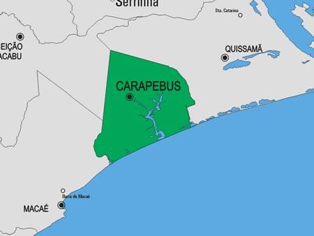 Carte municipalité Campos dos Goytacazes