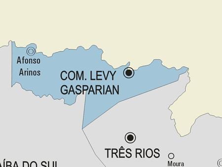 Carte municipalité Casimiro de Abreu