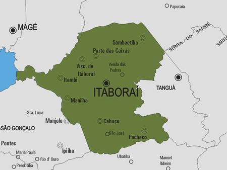 Carte municipalité Itaboraí
