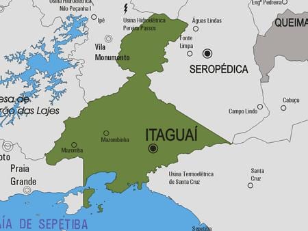 Carte municipalité Itaguaí