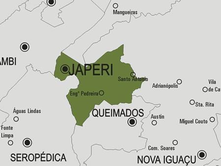 Carte municipalité Japeri