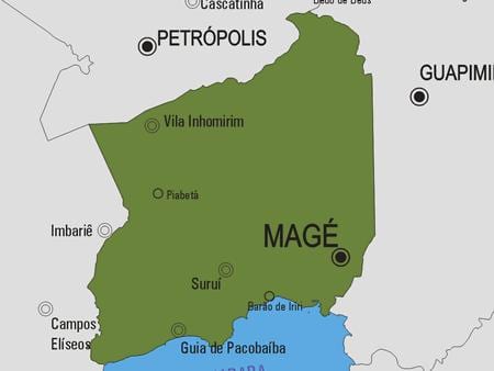 Carte municipalité Magé