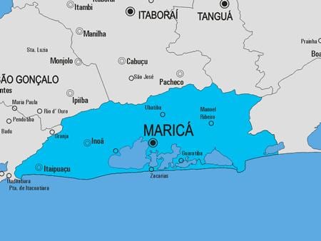 Carte municipalité Maricá