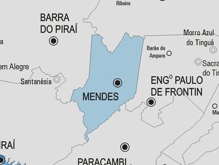 Carte municipalité Mendes