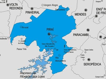 Carte municipalité Piraí
