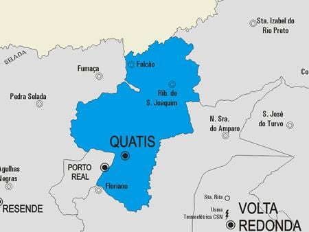 Carte municipalité Quatis
